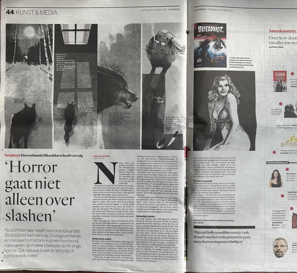 Bloeddorst #2 Het Parool, 4 oktober 2025